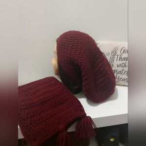 Slouchy hat/ scarf set